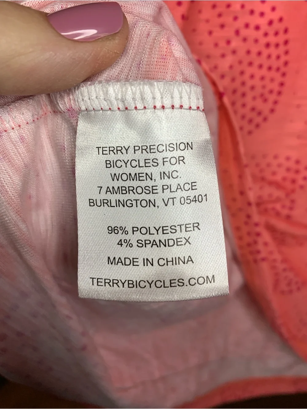 TERRY Pink Sleeveless Cycling Bike-Print Tank Top - Picture 4 of 8